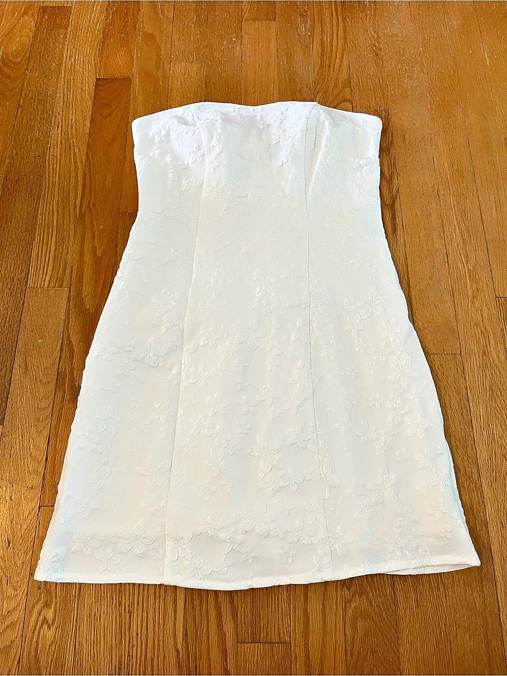 Princess Polly White Floral Mini Dress Size 10 Like New